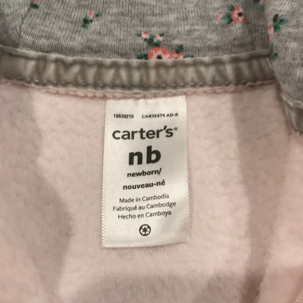 Carters Hooded Newborn Jumpsuit